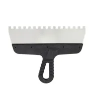 Шпатель зубчатый 300×8 мм с пластиковой ручкой, "MAXIMUM" MX 11717