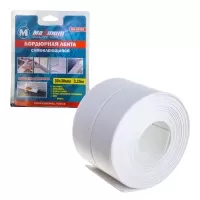 Лента бордюрная клейкая 3.25м×30мм×30мм для герметизации стыков ванн и раковин,"MAXIMUM" MX03262